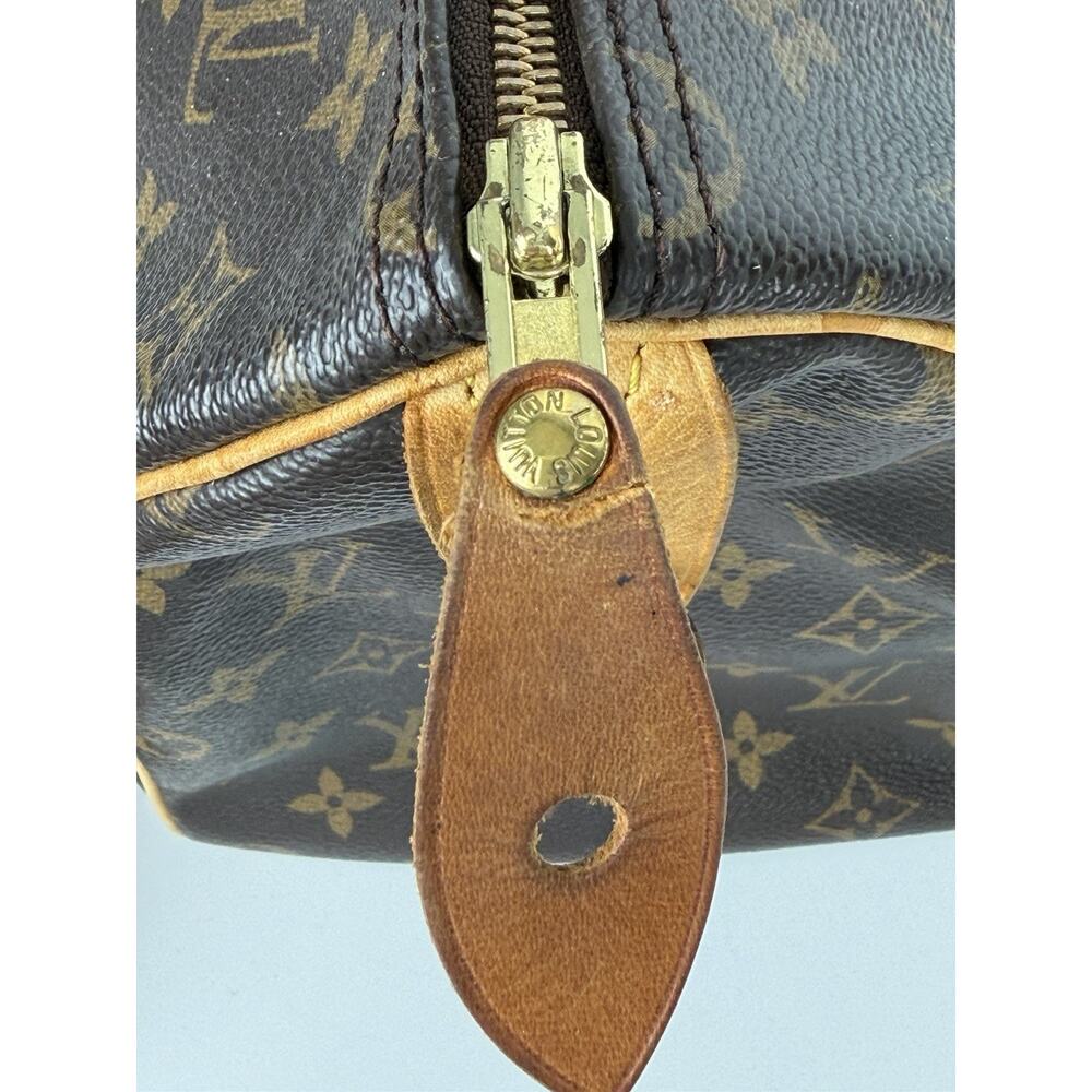 Louis Vuitton Monogram Speedy 35 Bag in Brown Coated Canvas 2006 S - Picture 9 of 16